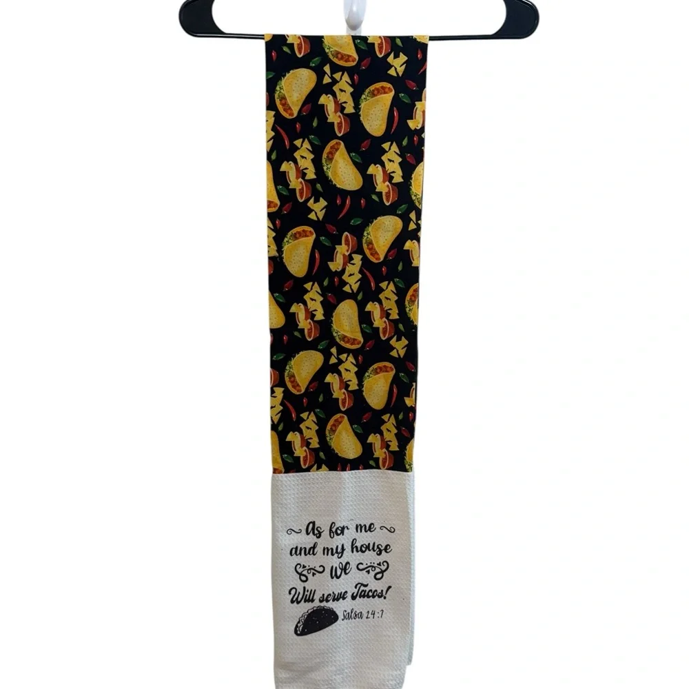Taco Table Runner 64” Funny Kitchen Decor “Roses Are Red” & “Serve Tacos 24:7”‎